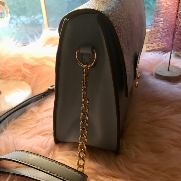 Iman Convertible Handbag Floral and Croc - Picture 2 of 8